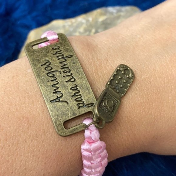 “Amigos para siempre” macramé brazalete iPhone - Picture 6 of 8